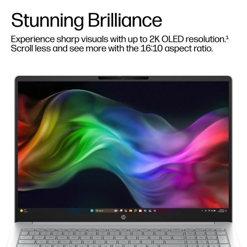 HP OmniBook 3 Laptop Next Gen AI 16-bz0010nax Copilot+ PC Snapdragon X1-26-100 40.6 cm (16") 2K 16 GB LPDDR5x-SDRAM 512 GB SSD Wi-Fi 6E (802.11ax) Windows 11 Home Grey, Silver