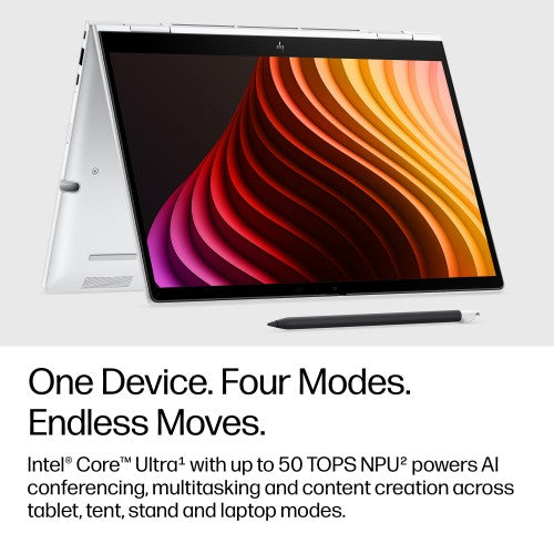 HP EB8FLG2I13AI U7 356H 13 64GB/1T P Copilot+ PC Intel Core Ultra 7 Laptop 33.8 cm (13.3") Touchscreen WUXGA LPDDR5x-SDRAM 1 TB SSD Wi-Fi 7 (802.11be) Windows 11 Pro Silver