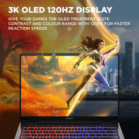 HP OMEN Transcend 14-fb1003na Intel Core Ultra 7 255H Laptop 35.6 cm (14") 3K 16 GB LPDDR5-SDRAM 1 TB SSD NVIDIA® GeForce RTX™ 5050 Wi-Fi 7 (802.11be) Windows 11 Home AI PC Black