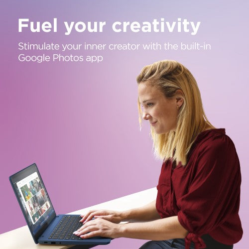 82XJ000TUK | Lenovo IdeaPad Slim 3 Chrome 14M868 MediaTek Kompanio 520 Chromebook 35.6 cm (14") Full HD 4 GB LPDDR4x-SDRAM 128 GB eMMC Wi-Fi 6 (802.11ax) ChromeOS UK English Blue