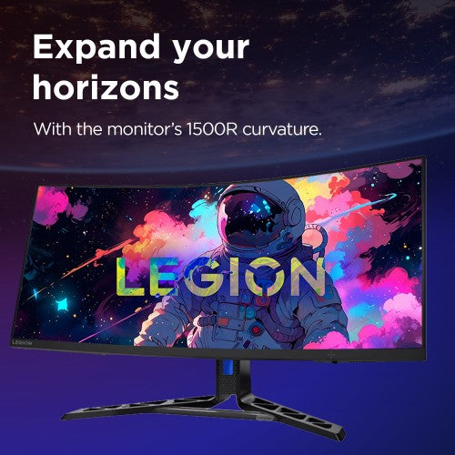 67C7GACBUK | Lenovo Legion R34w-30 computer monitor 86.4 cm (34") 3440 x 1440 pixels Wide Quad HD LCD Black