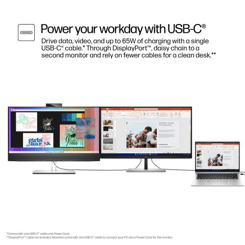 40Z29AA | HP E-Series E27m G4 QHD USB-C Conferencing Monitor