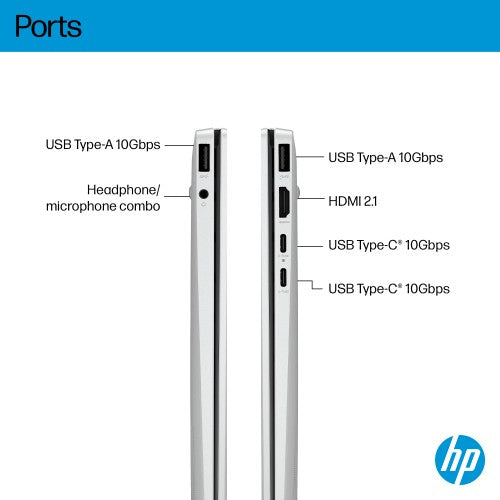 HP OmniBook 7 Aero Laptop Next Gen AI 13-bg1001nax Copilot+ PC 350 33.8 cm (13.3") 2K 16 GB LPDDR5x-SDRAM 1 TB SSD Wi-Fi 6 (802.11ax) Windows 11 Home Silver