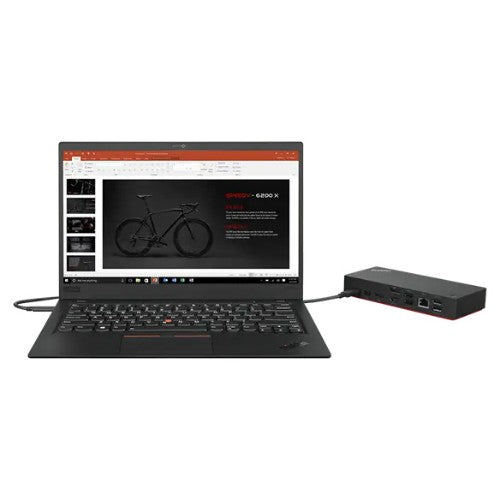40AY0135UK | Lenovo 40AY0135UK laptop dock/port replicator Wired USB 3.2 Gen 1 (3.1 Gen 1) Type-C Black