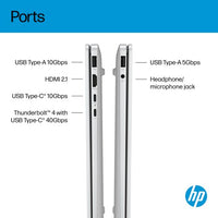 HP OmniBook 7 Laptop AI 14-fr0003nax Intel Core Ultra 7 255H 35.6 cm (14") 2K 32 GB LPDDR5-SDRAM 1 TB SSD Wi-Fi 6E (802.11ax) Windows 11 Home AI PC Silver