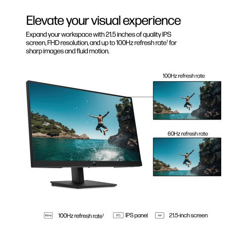 B0BN7UT#ABU | HP Series 3 Pro 21.5 inch FHD Monitor 322ph