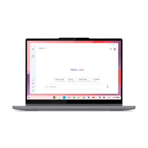 83LL0002UK | Lenovo Chrome 2in1 14IRU10 Intel Core 5 120U Chromebook 35.6 cm (14") Touchscreen WUXGA 8 GB LPDDR5-SDRAM 128 GB UFS Wi-Fi 6E (802.11ax) ChromeOS English Grey