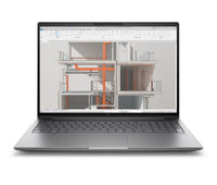 HP Zbook X G1i 16 inch Mobile Workstation PC Wolf Pro Security Edition - Data Science Intel Core Ultra 7 265HX 40.6 cm (16") 2.5K 64 GB DDR5-SDRAM 1 TB SSD NVIDIA RTX PRO 1000 Blackwell Wi-Fi 7 (802.11be) Windows 11 Pro AI Workstation, AI PC Silver