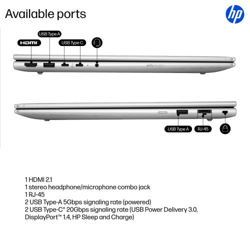 AD2Q7ET#ABU | HP ProBook 4 G1i AI PC Intel Core Ultra 7 255U Laptop 40.6 cm (16") WUXGA 16 GB DDR5-SDRAM 512 GB SSD Wi-Fi 7 (802.11be) Windows 11 Pro Silver
