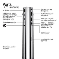 HP ZBook 8 G2i 16 inch Mobile Workstation PC - Data Science Copilot+ PC Intel Core Ultra 7 356H 40.6 cm (16") WUXGA 16 GB DDR5-SDRAM 512 GB SSD Wi-Fi 7 (802.11be) Windows 11 Pro AI Workstation, AI PC Silver