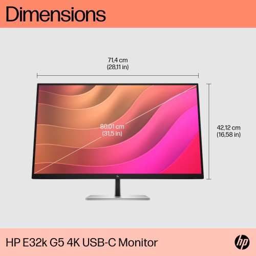 6N4D6AA#ABU | HP E32k G5 4K USB-C Monitor