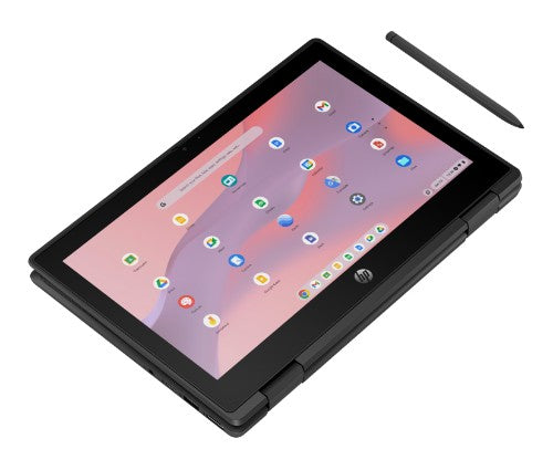 5P9S9EA#ABU | HP Fortis Flip G1m Chromebook MediaTek 520 29.5 cm (11.6") Touchscreen HD 8 GB LPDDR4x-SDRAM 64 GB eMMC Wi-Fi 6 (802.11ax) ChromeOS Black