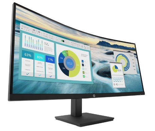 21Y56AA#ABU | HP P34hc G4 WQHD USB-C Curved Monitor