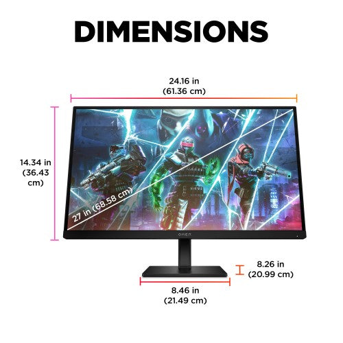 780G5AA#ABU | OMEN by HP 27 inch FHD 240Hz Gaming Monitor - OMEN 27s