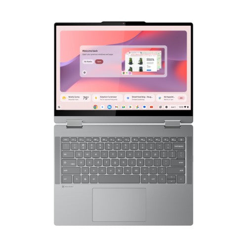 83LL0002UK | Lenovo Chrome 2in1 14IRU10 Intel Core 5 120U Chromebook 35.6 cm (14") Touchscreen WUXGA 8 GB LPDDR5-SDRAM 128 GB UFS Wi-Fi 6E (802.11ax) ChromeOS English Grey