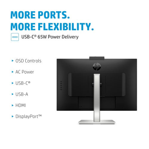 40Z29AA | HP E-Series E27m G4 QHD USB-C Conferencing Monitor