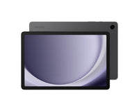 Samsung Galaxy Tab A9+ 5G tablet in graphite with 11-inch display and rear camera.