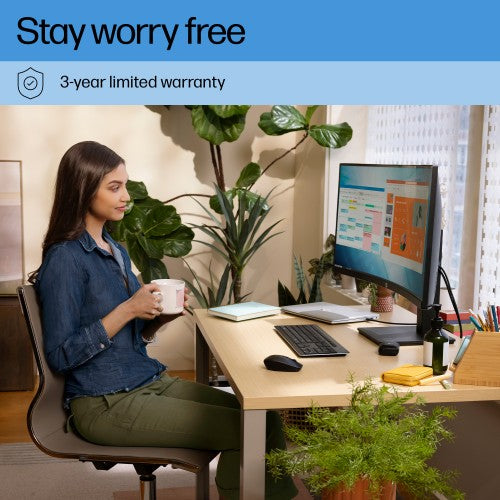 21Y56AA#ABU | HP P34hc G4 WQHD USB-C Curved Monitor