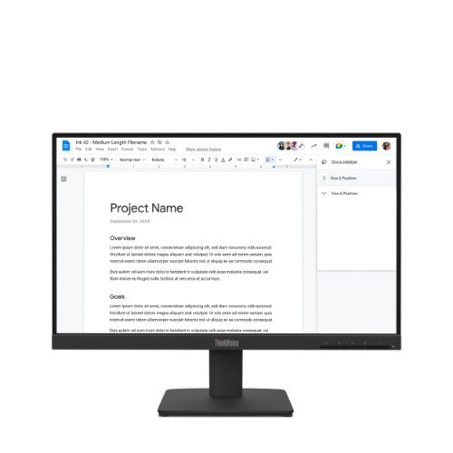 64CBKAT6UK | Lenovo ThinkVision S22-4e Monitor