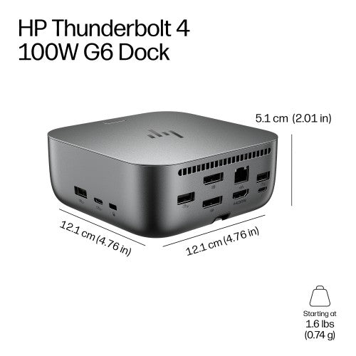 9X472UT#ABU | HP Thunderbolt 4 100W G6 Dock