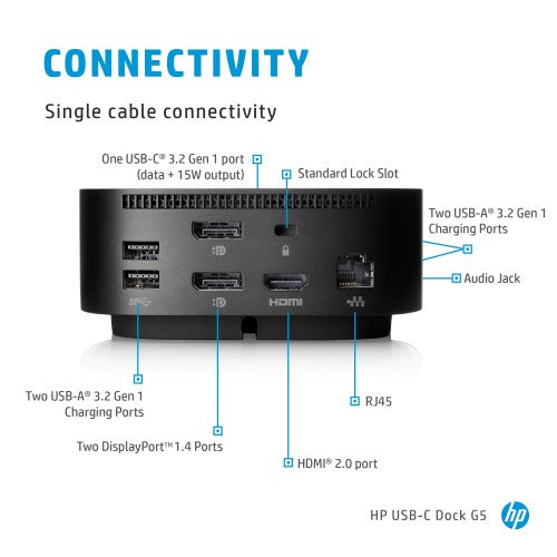 5TW13AA#ABU | HP USB-C/A Universal Dock G2