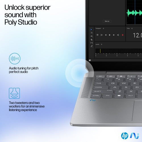 HP OmniBook Ultra 14-fd0001na Copilot+ PC AMD Ryzen AI 9 365 Laptop 35.6 cm (14") Touchscreen 2.2K 16 GB LPDDR5x-SDRAM 1 TB SSD Wi-Fi 7 (802.11be) Windows 11 Home Silver
