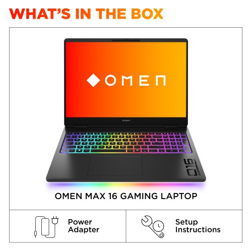 BN8D0EA#ABU | HP OMEN MAX Gaming 16-ak0001na Copilot+ PC AMD Ryzen AI 9 375 Laptop 40.6 cm (16") WQXGA 32 GB DDR5-SDRAM 1 TB SSD NVIDIA GeForce RTX 5070 Ti Wi-Fi 7 (802.11be) Windows 11 Home Black