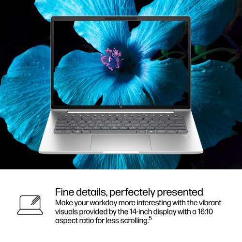 HP ProBook 4 G1i AI Wolf Pro Security Edition Intel Core Ultra 7 255H Laptop 35.6 cm (14") WUXGA 24 GB DDR5-SDRAM 512 GB SSD Wi-Fi 7 (802.11be) Windows 11 Pro AI PC Silver