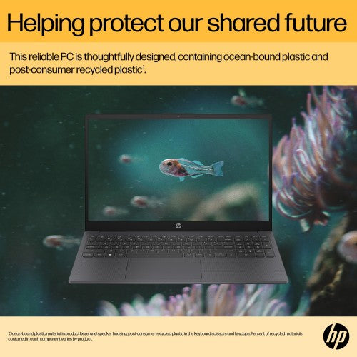 BU3D4EA | HP 15-fc0007sa AMD Ryzen™ 7 7730U Laptop 39.6 cm (15.6") Full HD 16 GB DDR4-SDRAM 512 GB SSD Wi-Fi 6 (802.11ax) Windows 11 Home Black