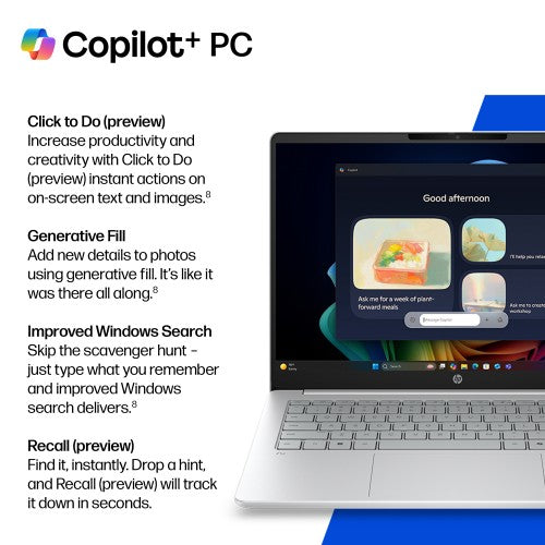 HP OmniBook 3 Laptop Next Gen AI 16-bz0004nax Copilot+ PC Snapdragon X1-26-100 40.6 cm (16") 2K 16 GB LPDDR5x-SDRAM 512 GB SSD Wi-Fi 6E (802.11ax) Windows 11 Home Blue