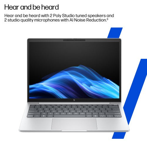 CJ9K2ET#ABU | HP EliteBook 8 G1i AI Wolf Pro Security Edition Intel Core Ultra 5 225U Laptop 35.6 cm (14") WUXGA 24 GB DDR5-SDRAM 512 GB SSD Wi-Fi 6E (802.11ax) Windows 11 Pro AI PC Silver