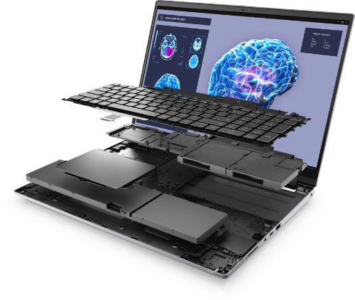 DELL Precision 7680 Intel® Core™ i7 i7-13850HX Mobile workstation 40.6 cm (16") Full HD+ 32 GB DDR5-SDRAM 1 TB SSD NVIDIA RTX 2000 Ada Wi-Fi 6E (802.11ax) Windows 11 Pro UK English Grey