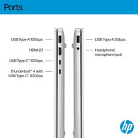 HP OmniBook 7 AI 14-fr0005na Intel Core Ultra 5 225U Laptop 35.6 cm (14") 2K 16 GB LPDDR5-SDRAM 512 GB SSD Wi-Fi 7 (802.11be) Windows 11 Home AI PC Silver
