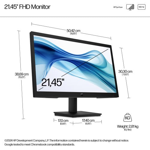 9U5A2AA#ABU | HP Series 3 Pro 21.45 inch FHD Monitor - 322pv