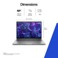 HP ZBook 8 G1i Data Science Intel Core Ultra 9 285H Mobile workstation 40.6 cm (16") WUXGA 32 GB DDR5-SDRAM 1 TB SSD NVIDIA RTX 500 Ada Wi-Fi 7 (802.11be) Windows 11 Pro AI Workstation, AI PC Silver