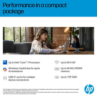 HP OmniBook 5 Flip 14-fp0012na Intel® Core™ i7 i7-1355U Hybrid (2-in-1) 35.6 cm (14") Touchscreen 2K 16 GB LPDDR5-SDRAM 512 GB SSD Wi-Fi 6 (802.11ax) Windows 11 Home Silver