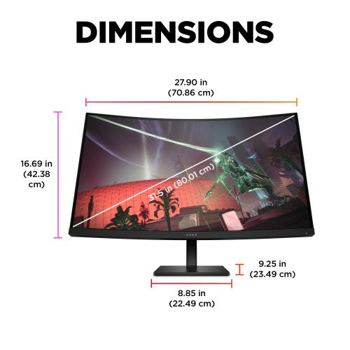 780K6AA#ABU | OMEN by HP 31.5 inch QHD 165Hz Curved Gaming Monitor - OMEN 32c