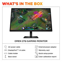 HP OMEN 27 inch QHD 180Hz Gaming Monitor - 27q G2