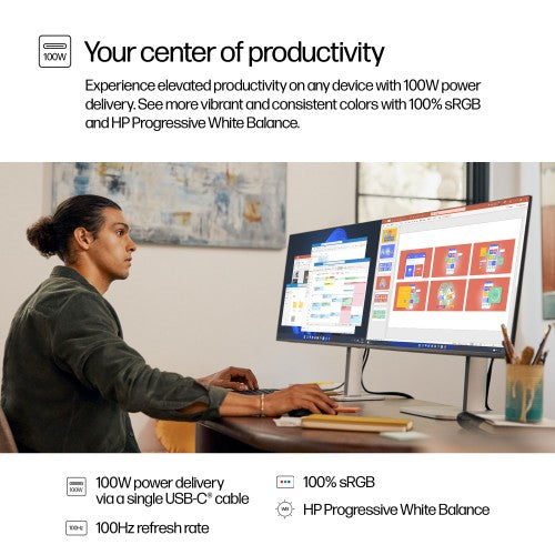 9E0G5E9#ABU | HP Series 5 Pro 27 inch QHD USB-C Monitor - 527pu