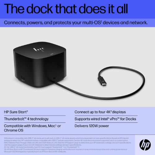 4J0A2AA#ABU | HP Thunderbolt Dock 120W G4