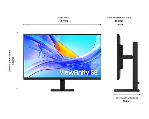 LS27D800UAUXXU | Samsung LS27D800UAU computer monitor 68.6 cm (27") 3840 x 2160 pixels 4K Ultra HD Black