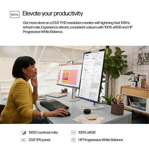 9D9L6A9#ABU | HP Series 5 Pro 23.8 inch FHD No Stand Monitor - 524pf