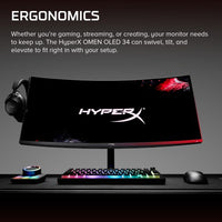 HyperX OMEN OLED 34 inch WQHD 360Hz Gaming Monitor - OMEN OLED 34