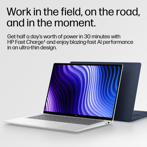 DK5A4AT#ABU | HP DK5A4AT laptop Copilot+ PC 35.6 cm (14") 3K 64 GB LPDDR5x-SDRAM 1 TB SSD Wi-Fi 7 (802.11be) Windows 11 Pro Blue