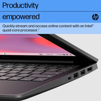 HP Fortis G1i Chromebook Intel® N N250 29.5 cm (11.6") Touchscreen HD 8 GB LPDDR5x-SDRAM 128 GB UFS Wi-Fi 6E (802.11ax) ChromeOS Black