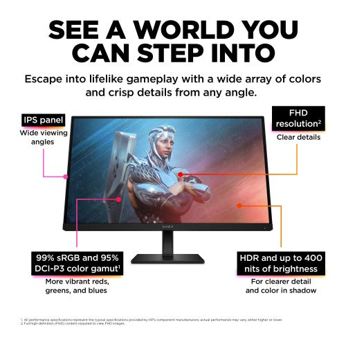 780F9AA#ABU | OMEN by HP 27 inch FHD 165Hz Gaming Monitor - OMEN 27