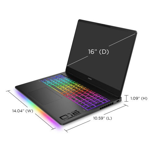 BN8C9EA#ABU | HP OMEN MAX Gaming 16-ak0000na Copilot+ PC AMD Ryzen AI 9 375 Laptop 40.6 cm (16") WQXGA 32 GB DDR5-SDRAM 1 TB SSD NVIDIA GeForce RTX 5080 Wi-Fi 7 (802.11be) Windows 11 Home Black