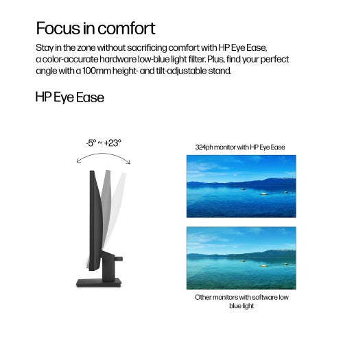 B0BU9UT#ABU | HP Series 3 Pro 23.8 inch FHD Monitor - 324ph