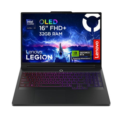 83F5000RUK | Lenovo Legion Pro 7 16IAX10H Intel Core Ultra 9 275HX Laptop 40.6 cm (16") WQXGA 32 GB DDR5-SDRAM 1 TB SSD NVIDIA GeForce RTX 5080 Wi-Fi 7 (802.11be) Windows 11 Home English Black