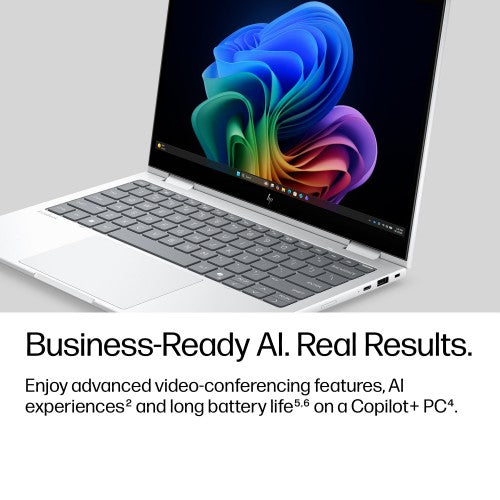 HP EB8FLG2I13AI U5 322 13 16GB/512 P Copilot+ PC Intel Core Ultra 5 Laptop 33.8 cm (13.3") Touchscreen WUXGA LPDDR5x-SDRAM 512 GB SSD Wi-Fi 7 (802.11be) Windows 11 Pro Silver